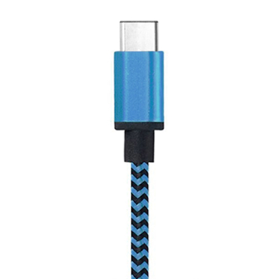 Nylon USB-C kabel 1 meter zigzag