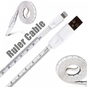 Lightning kabel met meetlint 1 meter