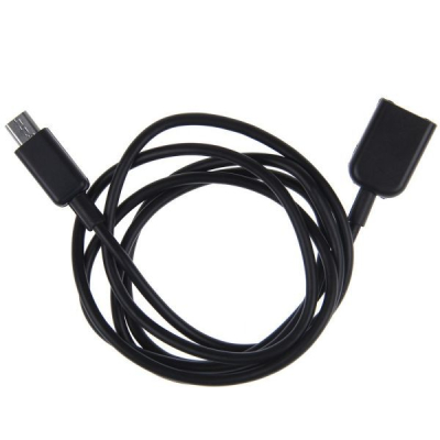 Micro USB verlengkabel 1 meter zwart