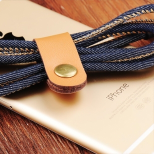 Jeans Lightning kabel 2 meter blauw