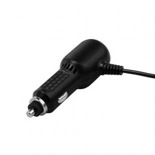 Autolader met ongekrulde USB-C kabel en 2 USB poorten