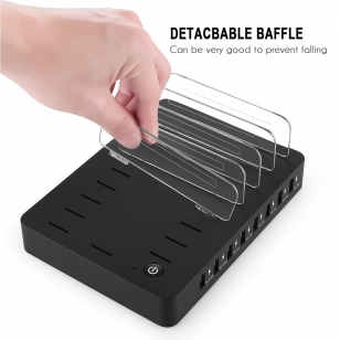8 USB laadstation hub voor smartphones en tablets QC 3.0 96W