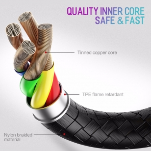 Kuulaa 180º Lightning naar USB kabel 2 meter