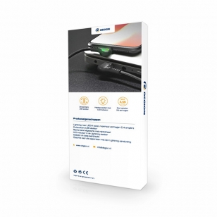 Degion nylon haakse Lightning kabel 1 meter