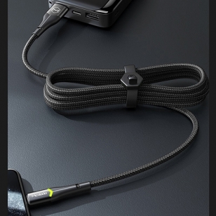 Mcdodo nylon Lightning naar USB kabel 1,8 meter zwart