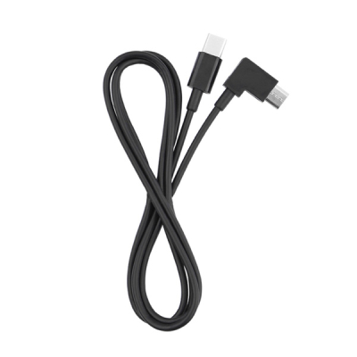 Micro USB naar USB-C data kabel haaks 1 meter